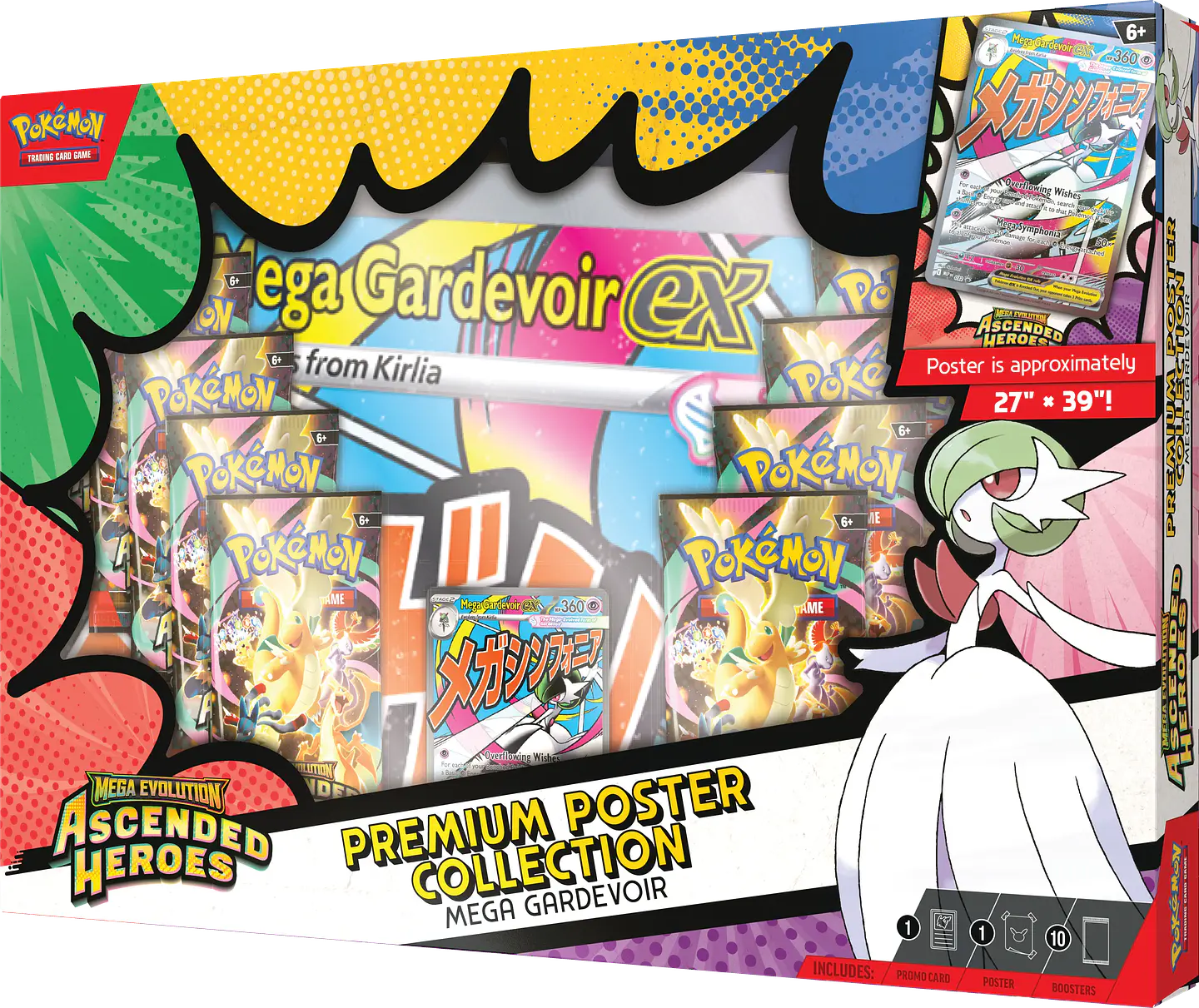 Ascended Heroes Poster Collection Mega Gardevoir ex (Español)